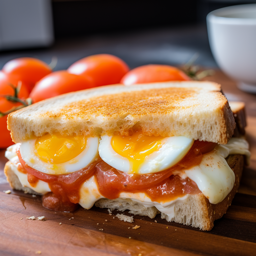 Bread with Cheese and Egg Recipe