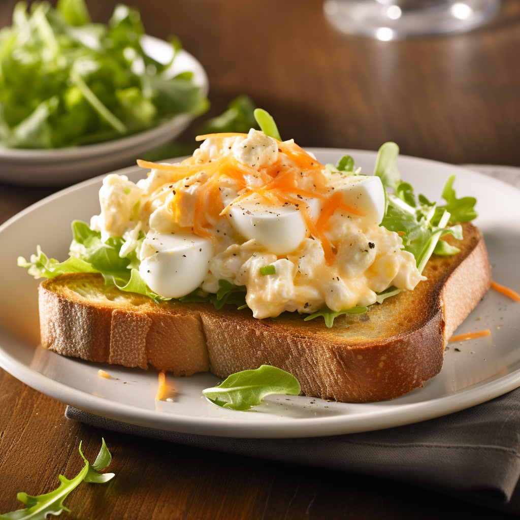 Cheese Salad with Toasted Bread Recipe