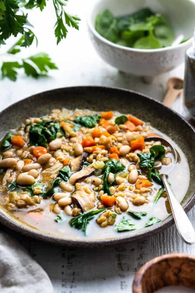 First portion of Pearl Barley with Beans Recipe