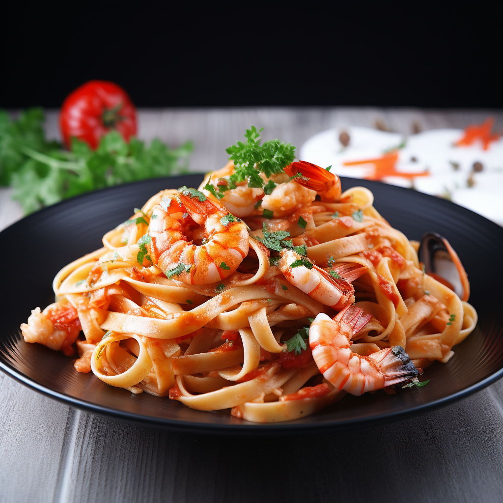 Whole Wheat Pasta with Seafood Recipe