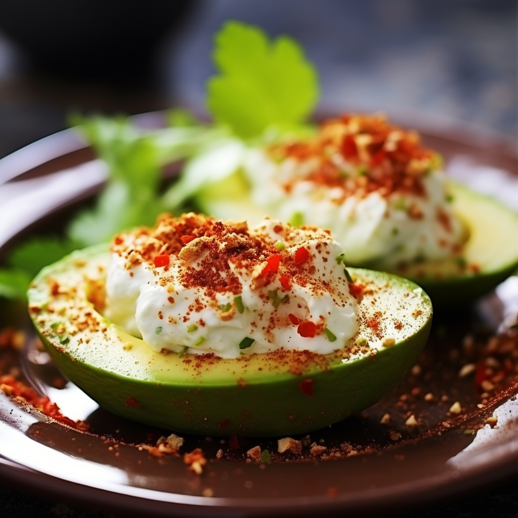 Avocado with Cotage Cheese Recipe