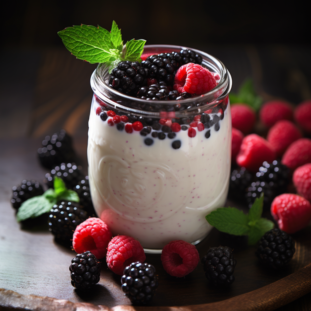 Buttermilk with Berries Recipe