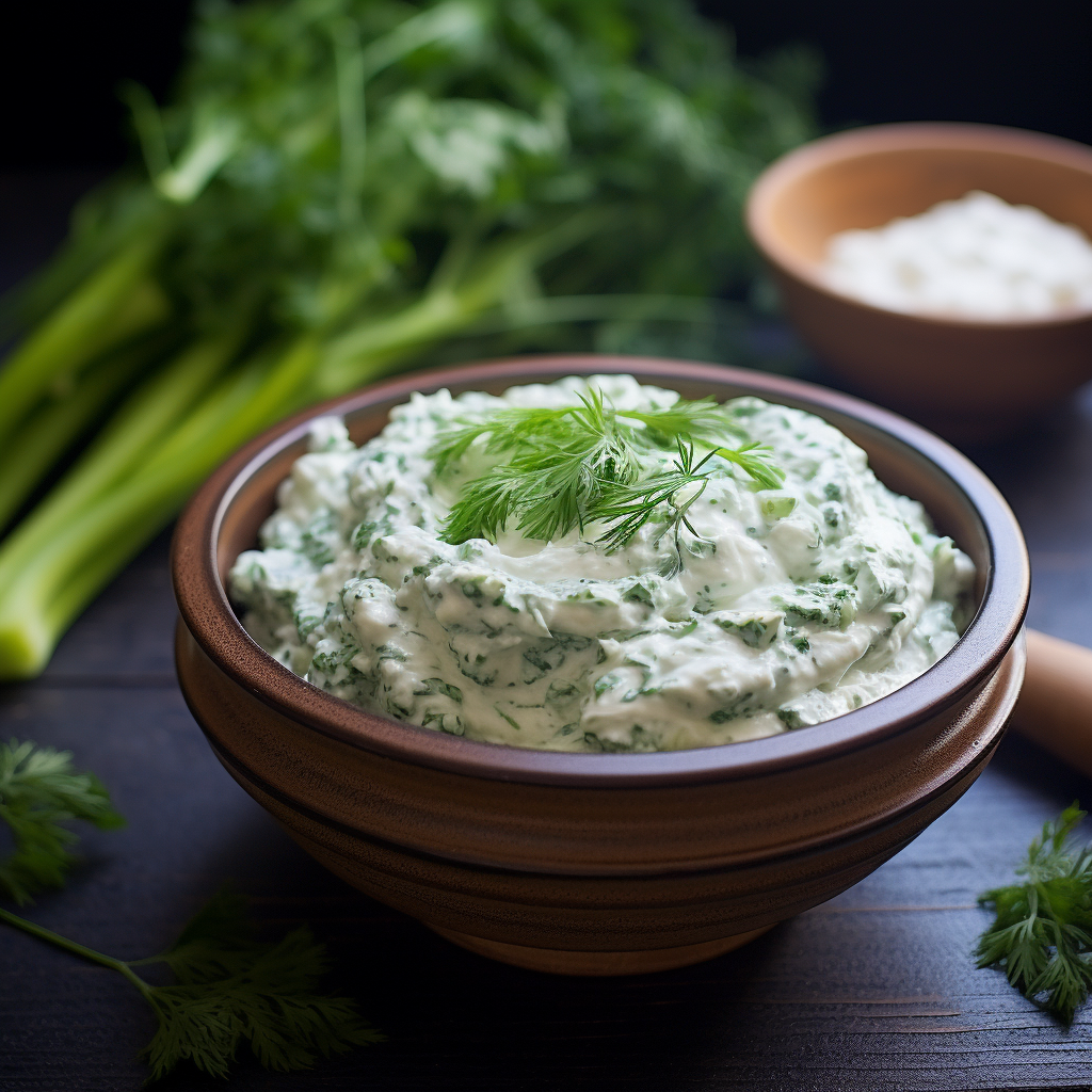 Cottage Cheese with Greek Yogurt and Greens Recipe