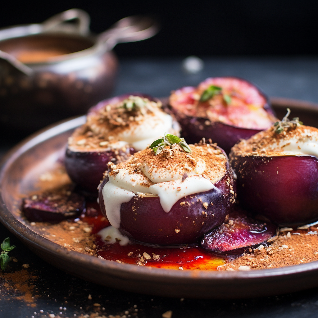 Yogurt with Plums in Cinnamon Recipe